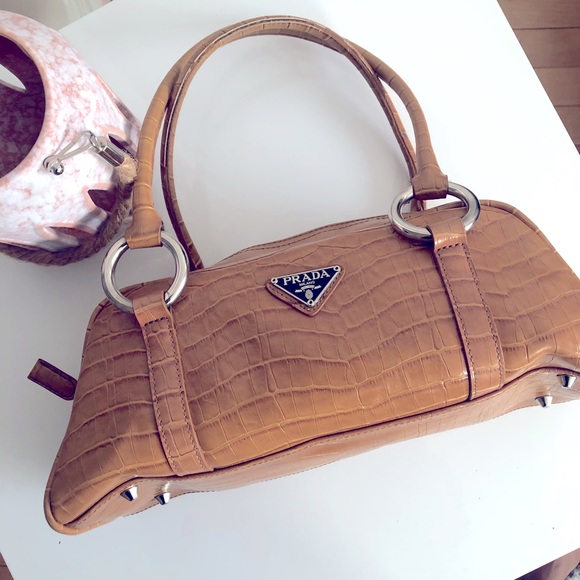 Tanned color shoulder bag - Picture 3 of 3